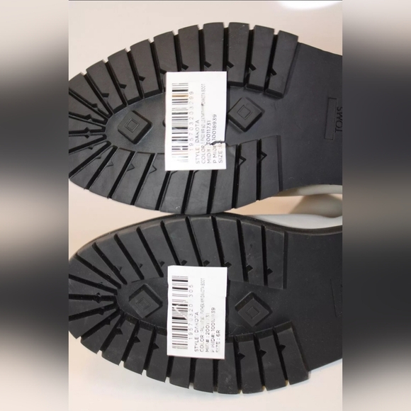 Like NEW TOMS Dakota Water Resist Leather Size 6 Ankle Boots - Picture 10 of 11